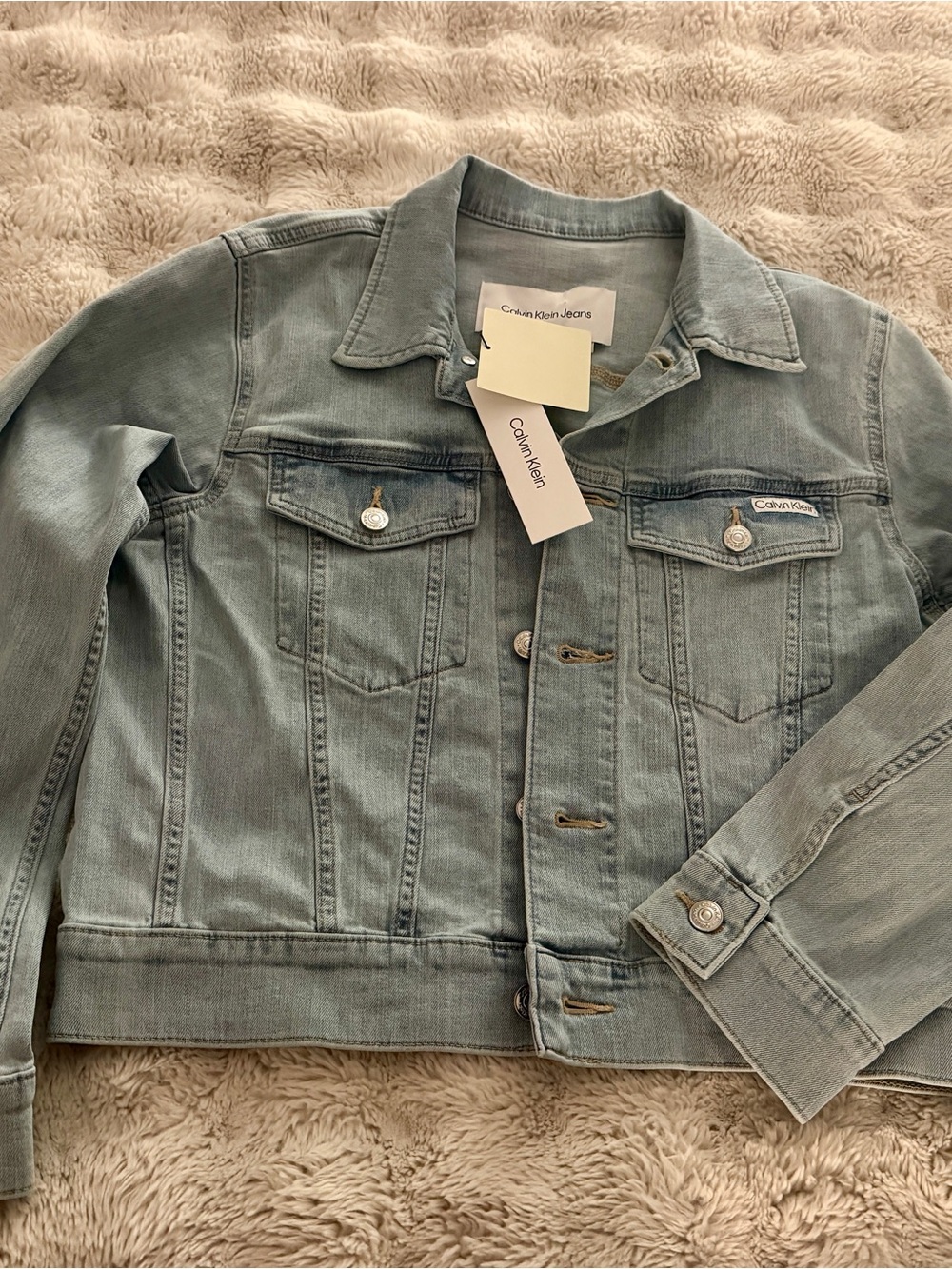 Calvin Klein BNWT Light Indigo Denim Jacket Size M
